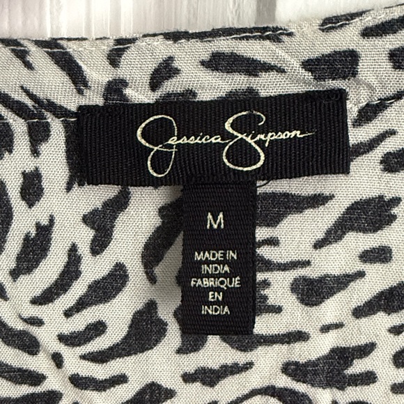 Jessica Simpson Monochrome Animal Print Dress - Picture 2 of 3